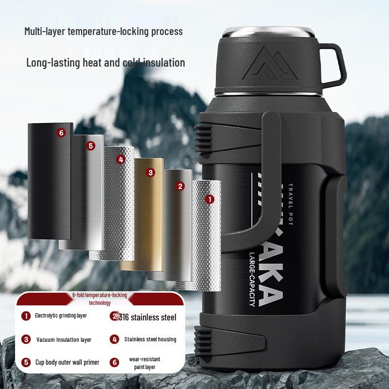 Xiaoyueya 316 Stainless Steel Insulated Thermal Flask with Tea Infuser