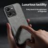KEYSION Luxury Leather Case for VIVO Y35 Y16 4G Y02S Soft Silicone+PC Shockproof Phone Back Cover for VIVO Y35 Y16 4G Y02S