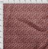 oneOone Cotton Cambric Dark Rose Brown Fabric Tropical Leaf Fabric For Sewing Printed Craft Fabric By The Yard 42 Inch
