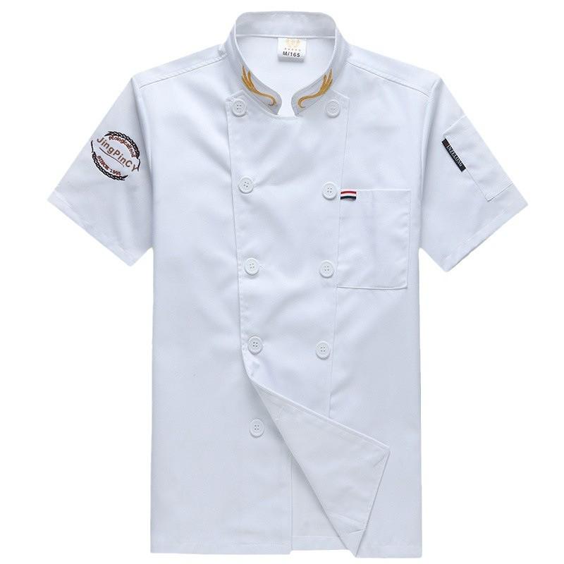 Men's Summer/Winter Chef Uniform: Short & Long-Sleeved Options for Hotel, Restaurant, Canteen, and Bakery.