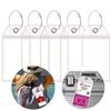 5Pcs Transparent Cruise Luggage Tag Travel PVC Plastic Waterproof Luggage Tags Holders For Steel Loops Keyring Baggage Labels