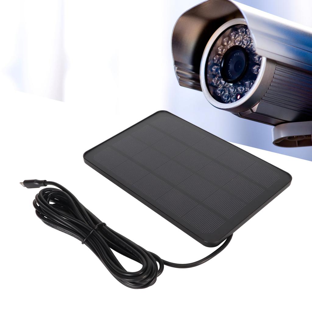 Camera Solar Panel IP65 Waterproof Camera  r 5V 4W High Efficiency for   USB C