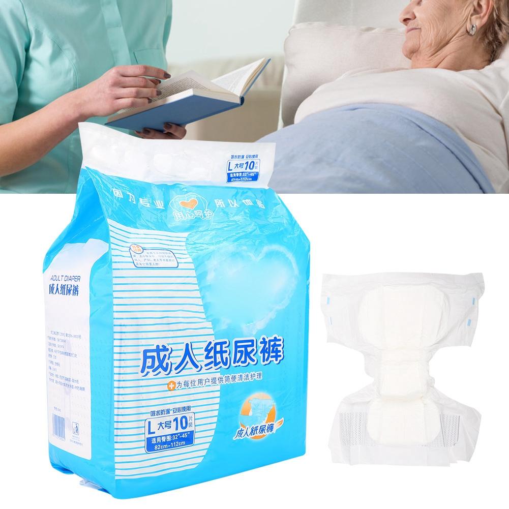 10pcs Bag Disposable Adult Diapers Water Absorption Elderly Maternal Care Mats