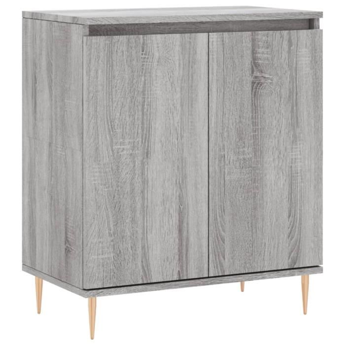 VidaXL Buffet Sonoma gris 60x35x70 cm Bois d'ingénierie 827154
