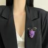 Elegant Enamel Leopard Head Brooch For Women Luxury Vintage Queen Style Pin Accessory Daily Party Accessory