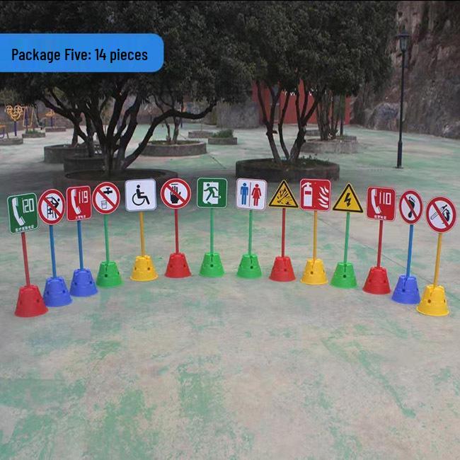 Kids’ Outdoor Sports Traffic Signs & Signals Toy Set
