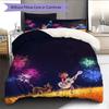 COCO Pattern Bedding Home Decoration Birthday Gift ( 1 duvet cover + 2 pillowcase, without core),fan merchandise.