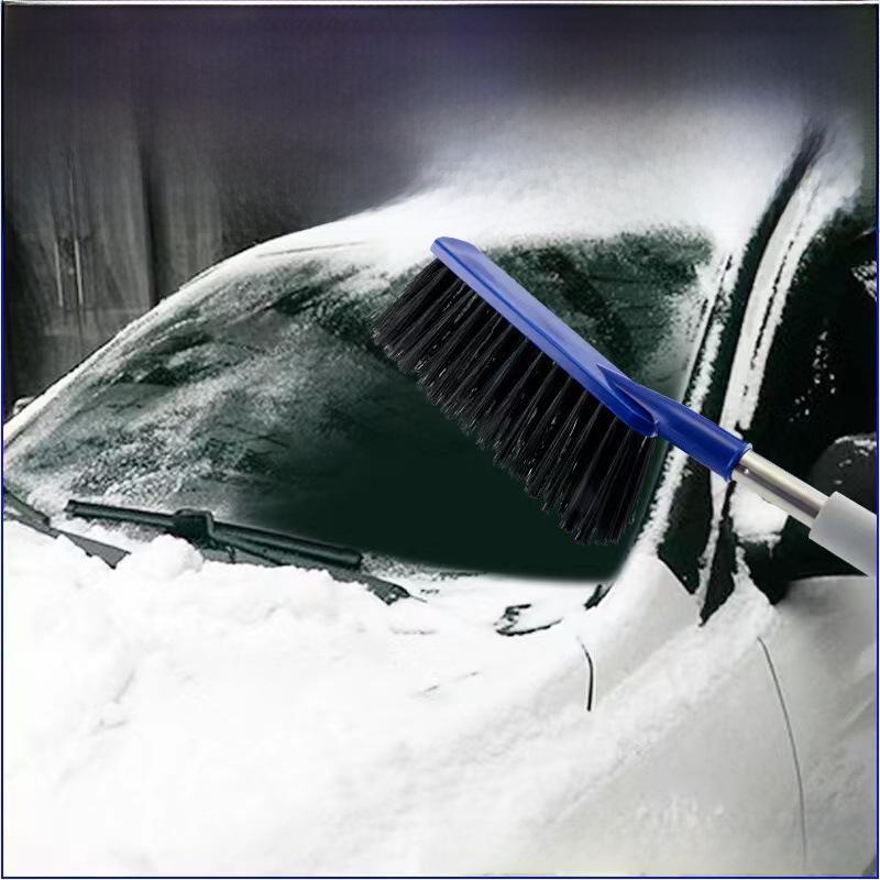 2-in-1 Snow Brush & Shovel for Home and Car Snow Removal - Ice Shovel for Defrosting and Deicing