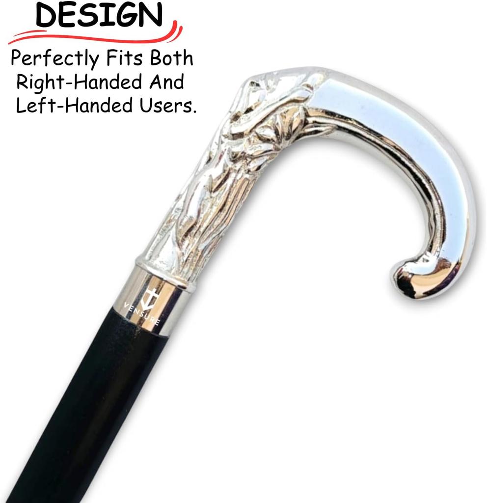 Antique Vintage Solid Brass Parrot Head Walking Stick - Walking Canes for Men & Women - Wooden Cane, Unique, Foldable, Fancy, Stylish, Gift Sticks