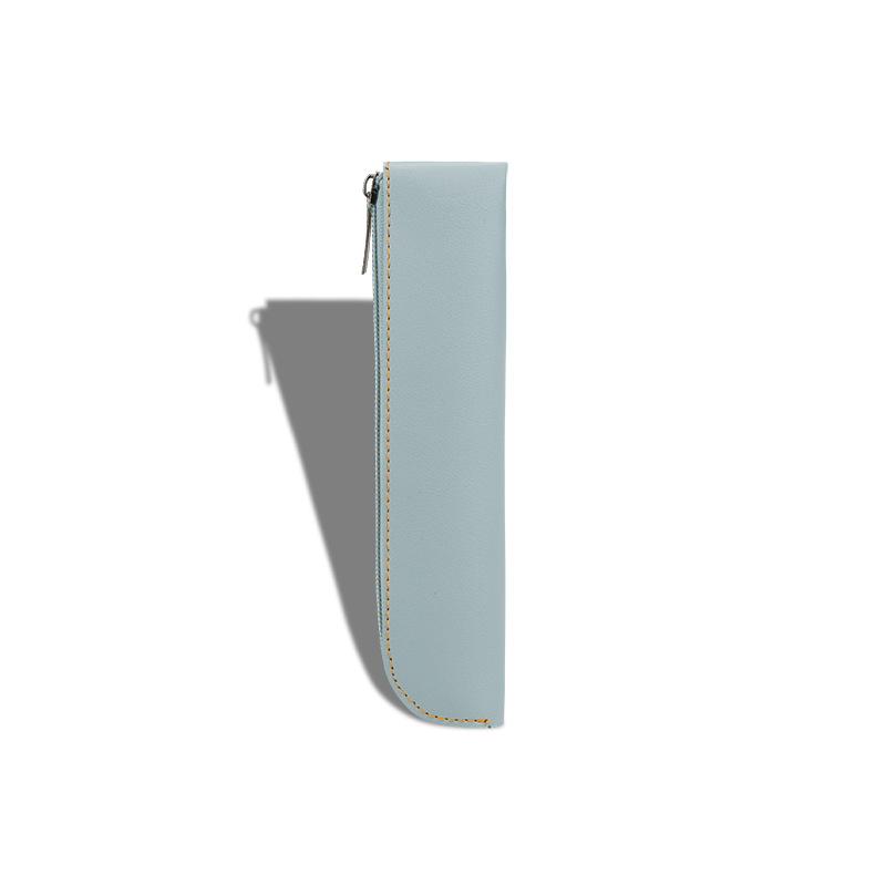 1Pc PU Leather Pencil Bag Notebook Elastic Rubber Band Buckle Pen Clip Portable Lightweight Pen Holder Case School Supplies