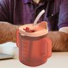 300ml Trinkbecher Trinkbecher für ältere Menschen Anti-Erstickungs-Design Trinkbecher mit Griffen Fütterbecher Mit Deckel und Strohhalm Für Patienten