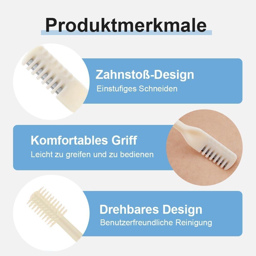 Nose hair trimmer, 2025 new model nose hair clipper, with storage box, suitable for men and women, 360° rotating portable manual nose hair remover.