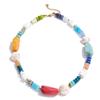 Eetit Ocean Series Handmade Jewelry 2026 New Arrivals Multi-Color Natural Stone Resin Conch Shell Beads Chain Fashion Necklace