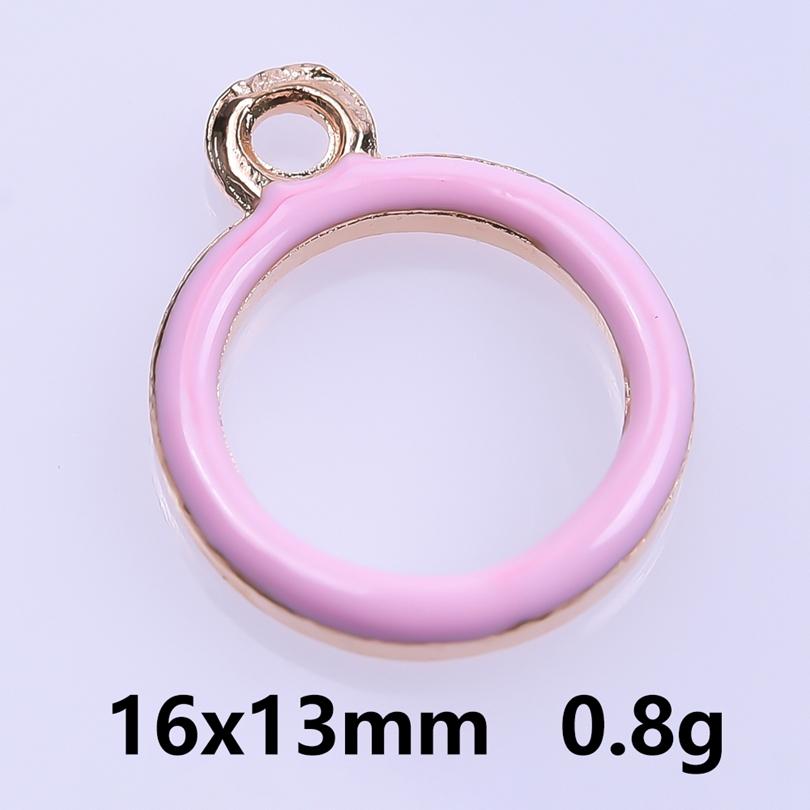 Rosa Liebe Mädchen Accessoires Emaille Großhandel Anhänger Für Schmuckherstellung Zubehör Mond/Blume/Schmetterling Anhänger Charm DIY Ohrring Basteln