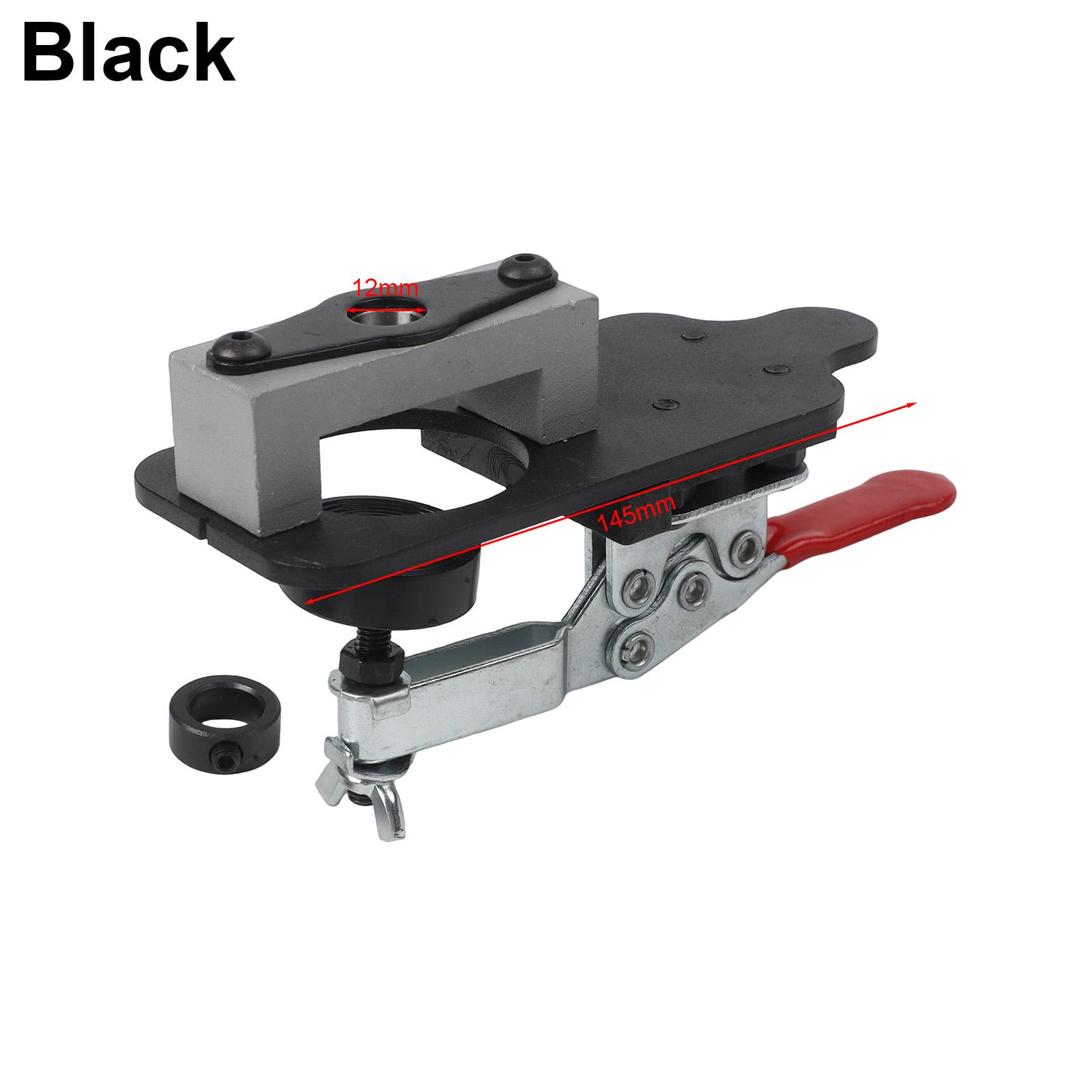 

1 Set Woodworking Hinge Hole Locator 35MM Aluminum Alloy Hinge Puncher Wood Locator Hinge Boring Jig Drilling Guide Locator чорний
