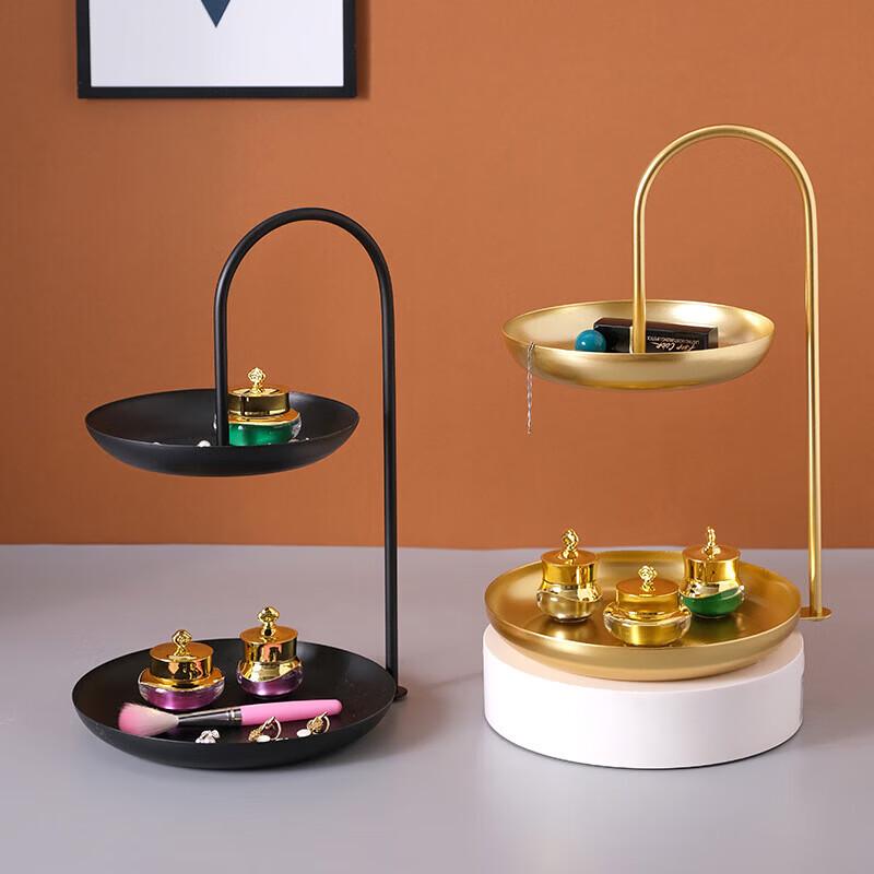 Nordic Iron Art Double-Layer Fruit & Candy Tray