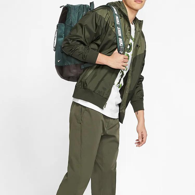 Nike Sportswear Polyester Backpack Regular Unisex Seaweed Green (Unisex) Backpacks BA6143 364