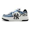 MLB Chunky Liner Low Top Skateboard Shoes Unisex Blue Gray 3ASXCA12N-50WHS(Team131-)