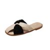 Aphixta Women Flat With Slides Sweet Bow Dec Slip On Outside Slippers for Women Summer Beach 2025 Trend Shoes Sandalias De Mujer