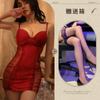 Nuovo set di intimo sexy gonna a sospensione in rete trasparente sexy push-up tentazione camicia da notte