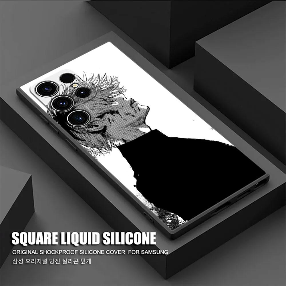 Tokyos Anime Ghouls Phone Case For Samsung Galaxy S24FE Case S25 S23 S21 Ultra S20 S24 FE S22 Plus A35 A55 5G Cover Kens Kanekis