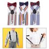 Kids Suspender Bow Tie Set Adjustable Braces Tuxedo Suspenders Pants for Trousers