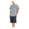[RENPAI] Men's Pajamas, Summer, Short Sleeve, Room Wear, 100% Cotton, Top and Bottom Set, Loungewear, Sleepwear, Shorts, Cool, Loose, Skin-friendly,