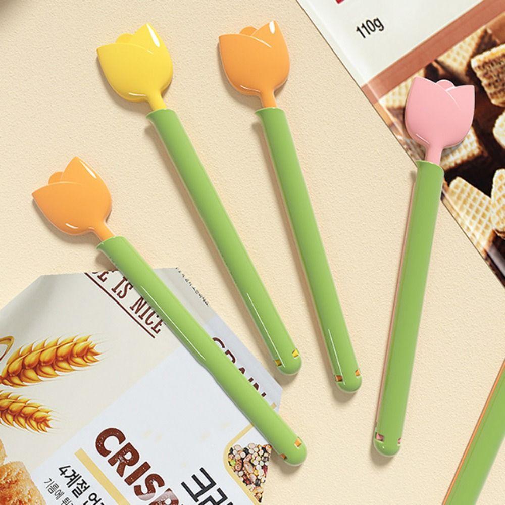 Moisture-proof Tulip Magnetic Sealing Clip Plastic Bag Sealing Strips  Kitchens Accessories