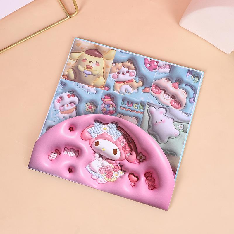 DIY Handmade Origami Stickers with Swelling Visual Effect for Internet Celebrity Broadcasts Bagged