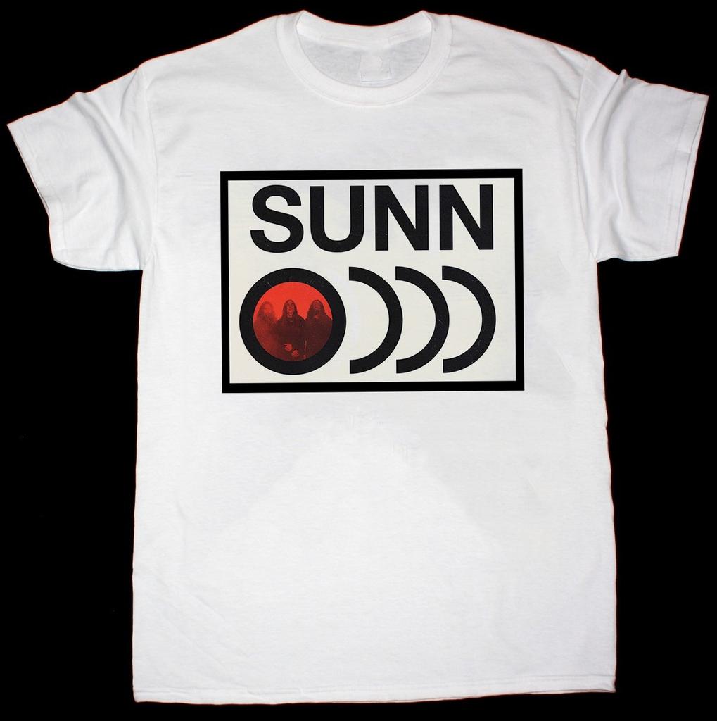 Vintage Sunn O))) Band Weißes Hemd Unisex S bis 5XL
