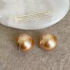 Imitation Pearl Temperament Earings Half Circle Bridal Wedding Jewelry  For Women Girls