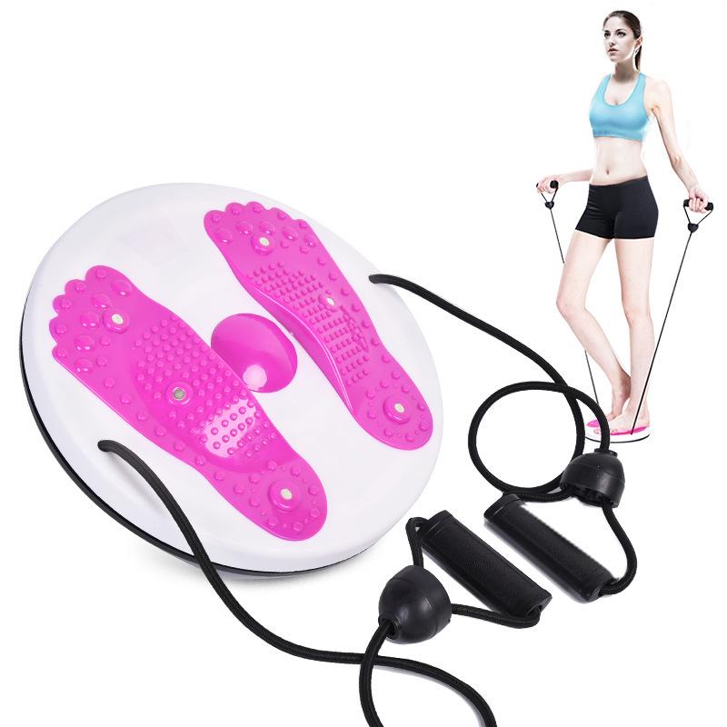 Magnetic Twisting Waist Disc with Pull Rope for Home Fitness and Slimming