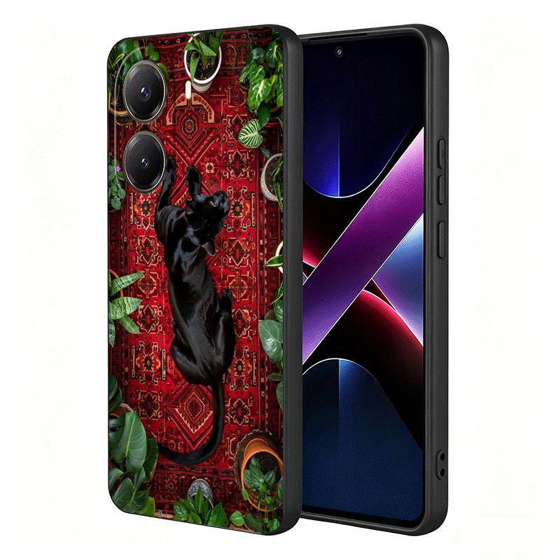 Black Panther Cool Animal Soft Phone Case for Xiaomi Poco X5 X6 X7 X8 Pro Max X3 F7 F8 Ultra M8 M7 M6 M5 Redmi 15 15C 14C 13C 12