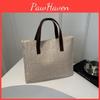 Summer 2024 Large Capacity Woven Tote Bag Stylish Soft Handheld Women's Purse