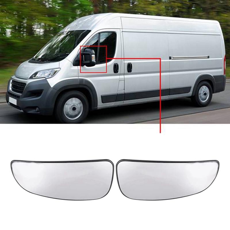 Left or Right Side Rearview Mirror Heating Glass Heated Mirror Lens for Citroen Relay 2006 2007-2020