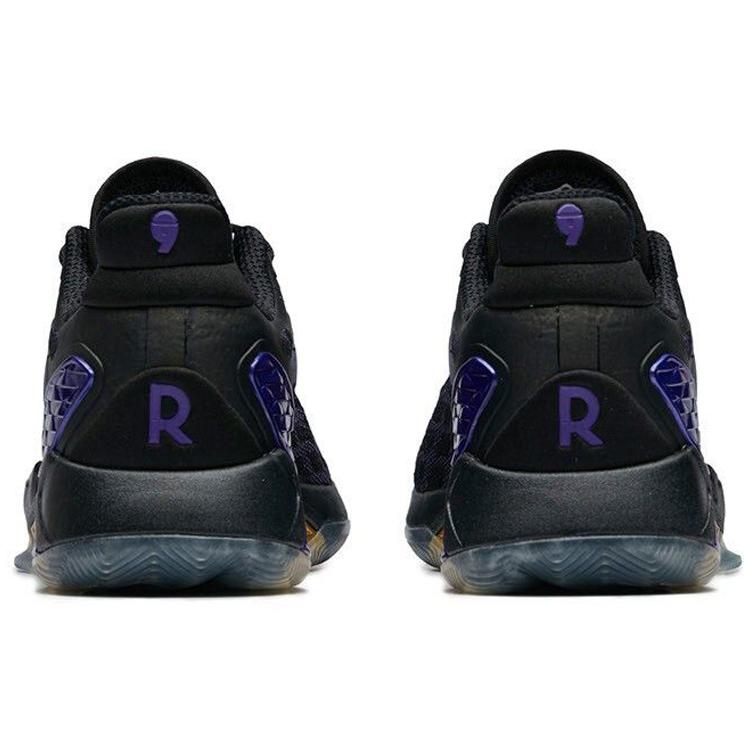 Anta RR5 Rajon Rondo 5 Non Slip Lightweight Low Top Performance Basketball Shoes Men's Black Purple 11911160R-4