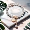 Daisy Popcorn Beaded Bracelet: Elegant Women's Hand Jewelry