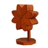 Heat Resistant Wooden Trivet Set Countertop Protectors Natural Wood Pinwheel Shape Placemat For Hot Dishes Pots Pans