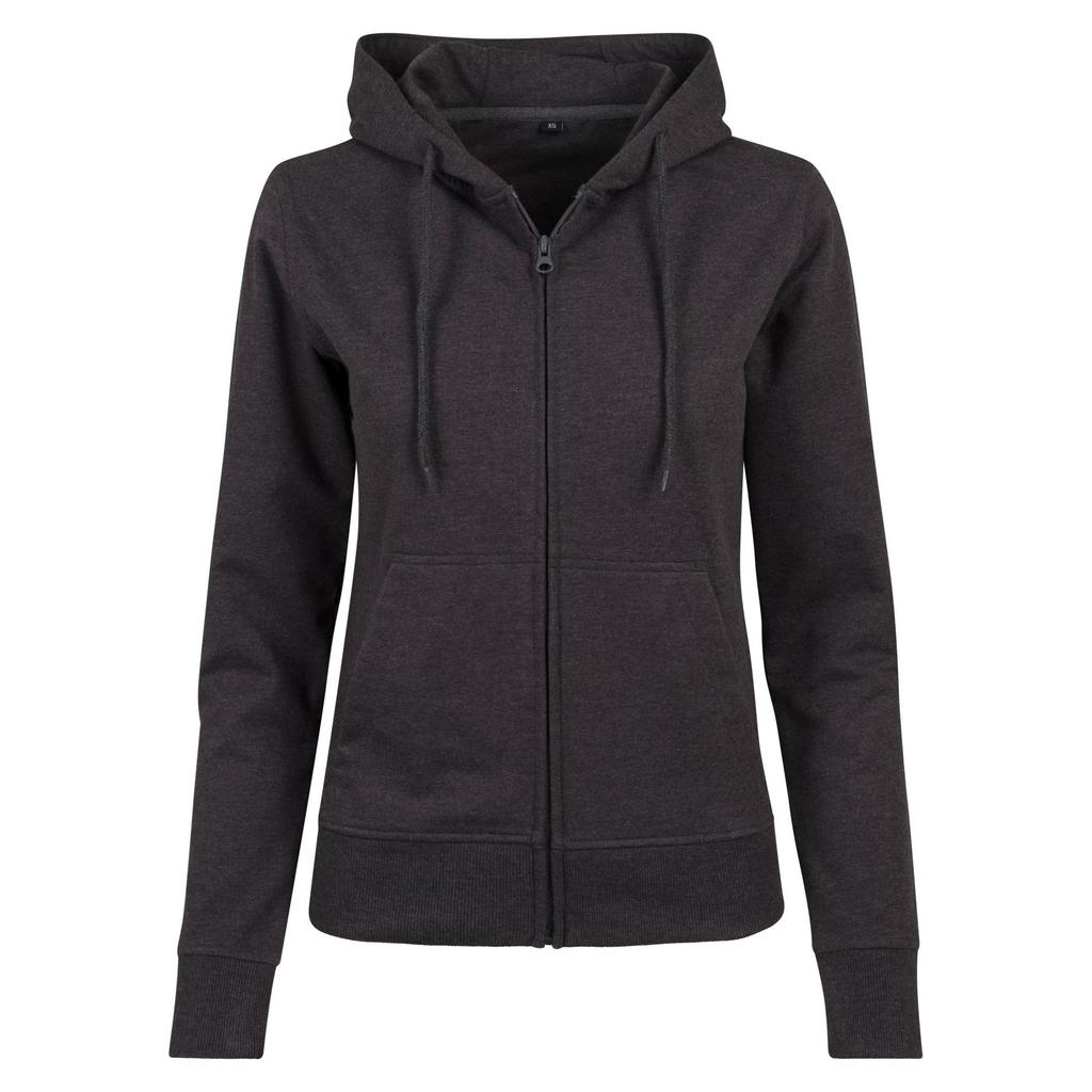 Build Your Brand Womens/Ladies French Terry Full Zip Hoodie