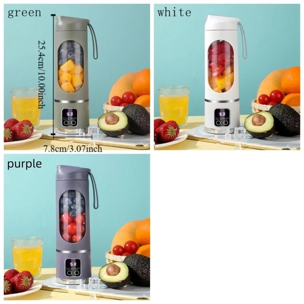 12 Blades Mini Juice Mixer 450ML Capacity Fruit Extractor Portable Juicer Blender  Travel