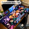Large Mouse PadDemon Slayer Custom Name Text Personalized Desk Mat Non Slip Gaming Pad