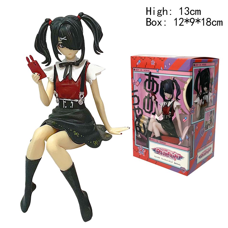 Anime Needy Girl Overdose Figure Pop Up Parade Rain KAngel Action Figures Virtual Uploader PVC Collection Model Ornaments Toys