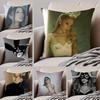 Capa de Almofada Ariana Grande Fronha de Linho Almofada Macia Respirável Protetora Decoração de Sala de Estar