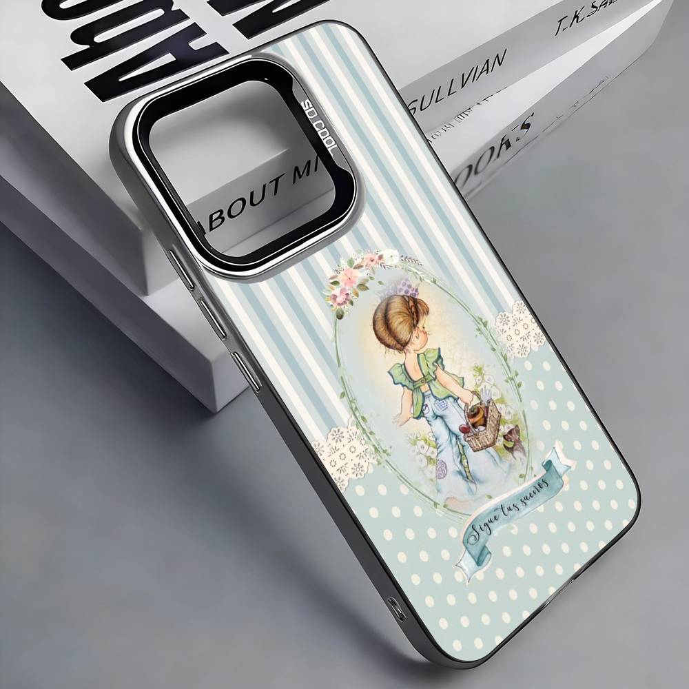 

Чехол для телефона S-Sarah K-Kay Girl для iPhone 17,16,15,14,13,12,11 Plus,Pro Max, Цветной Серебристый Чехол для Телефона iPhone17PRO