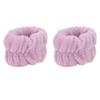 1 Pair Face Washing Wristbands Strong Water Absorption Skin Friendly Soft Pure Color Women s Wrist Towels for Home Travel