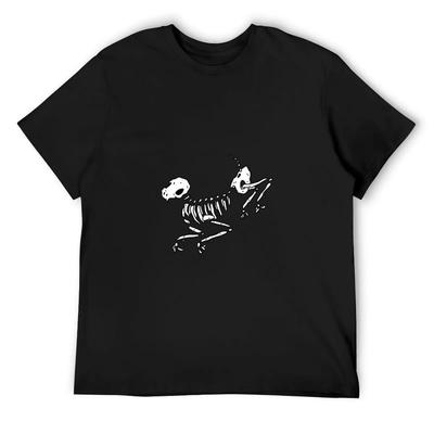 Dog Skeleton T-Shirt T-shirts Oversize Blanks Clothing Fitted T Shirts for Men