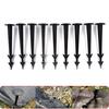 50Pcs Schwarz Kunststoff Garten Stakes Pegs Boden Nagel Feste Heringe Anti Insekten Net