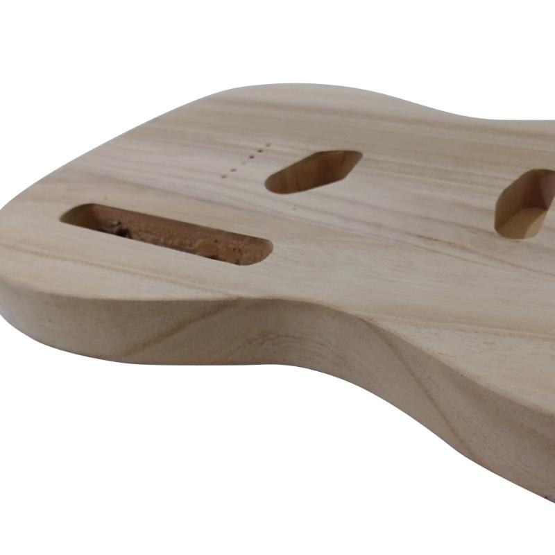 Unfertiger Gitarrenkörper Poliertes Holzart, DIY, T-Stil Gitarrenzubehör