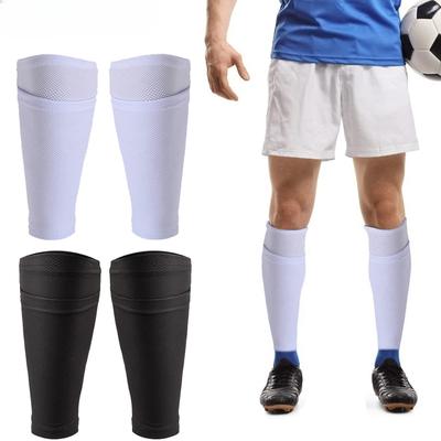 1Pair Leg Calf Compression Sleeve with Shin Guard Pads Pocket,Calf Support Sleeves Legs Pain Relief Footless Socks for Fitness