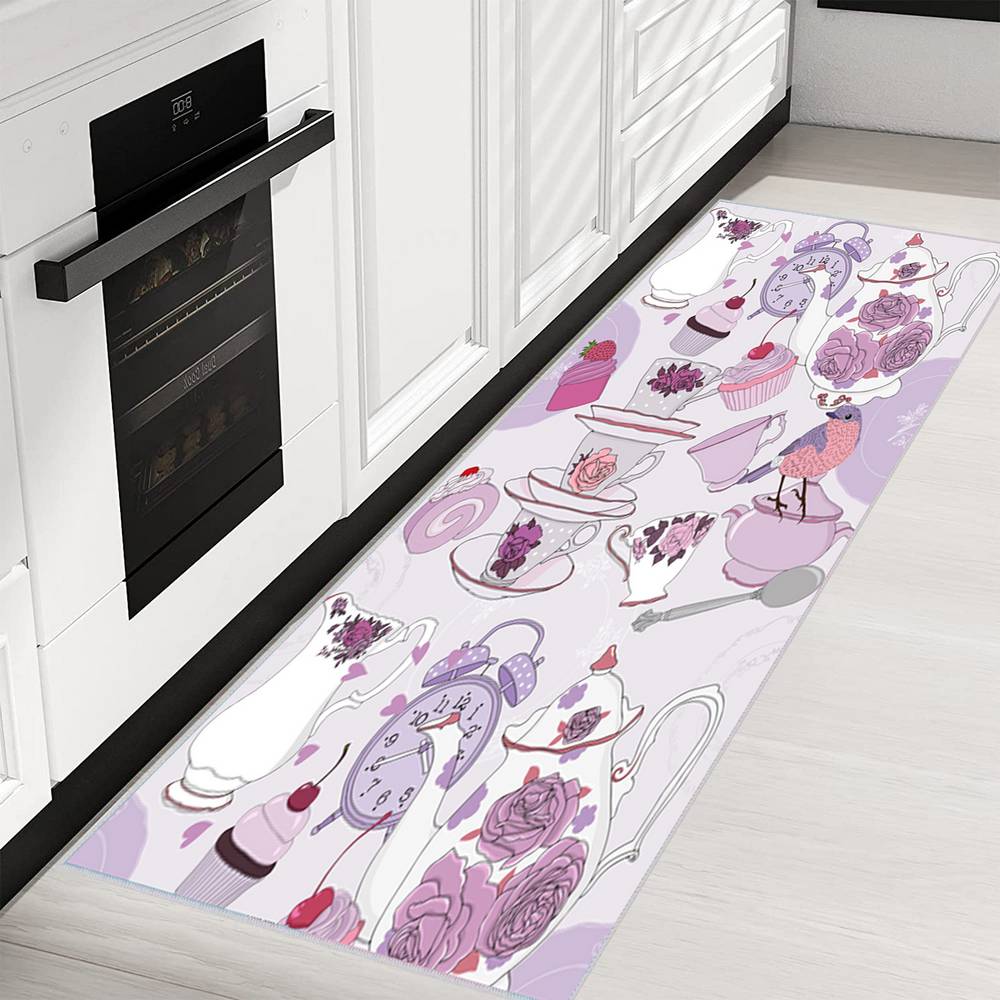 

Eliana Home Washable Printed Carpet LNA2034-HT-1104 80X150 фиолетовый
